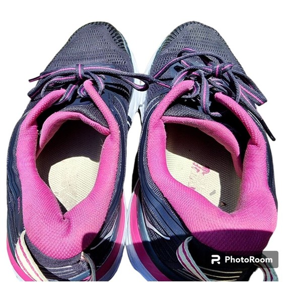 Hoka One One Bondi 7 Sneakers Black/Pink US Size W 9.5 Running Walking - Picture 6 of 7